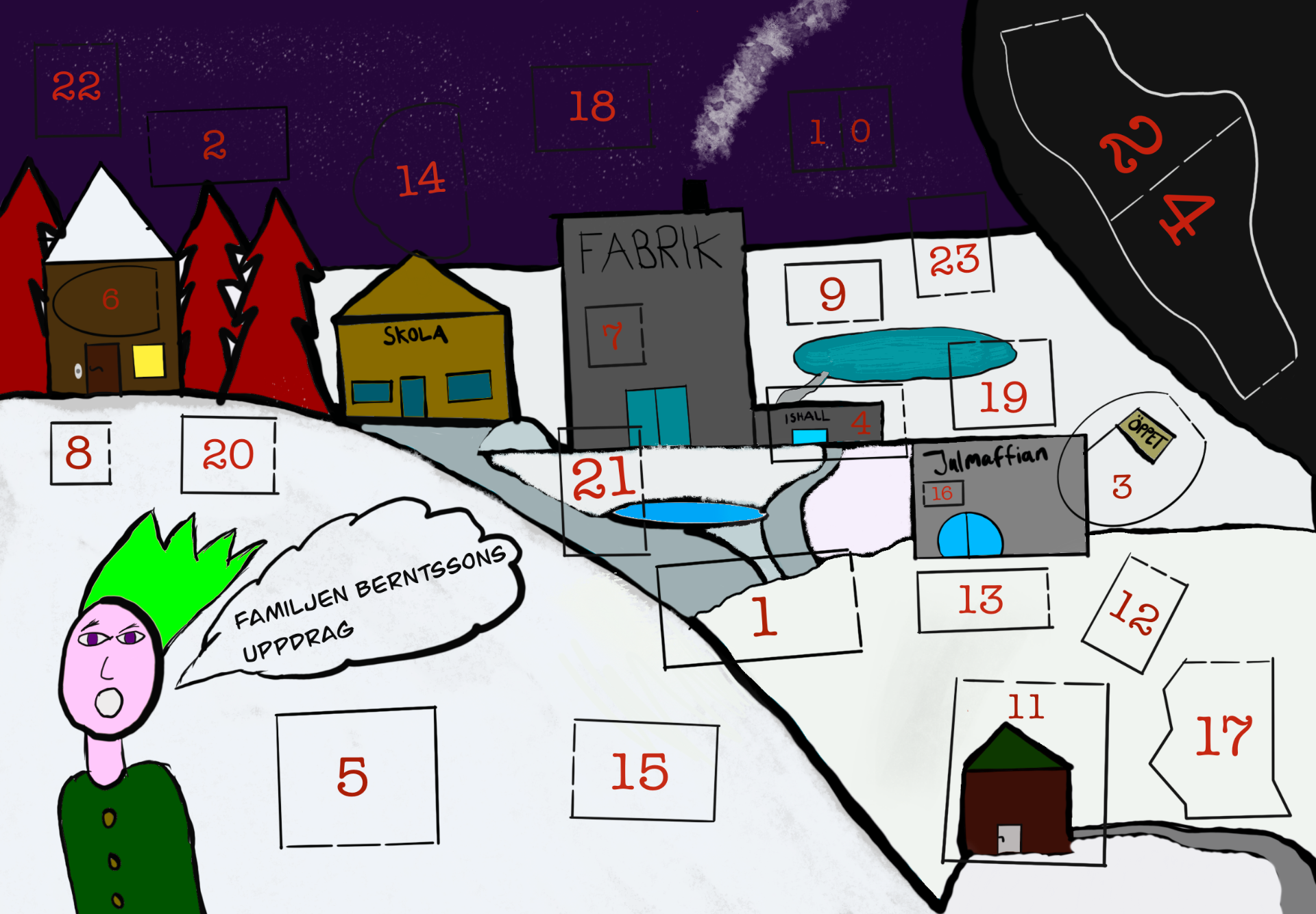 Visst är den fin? Såhär ser julkalendern ut som jag skriver en historia till! Lucköppningen kommer finnas digital här på hemsidan!