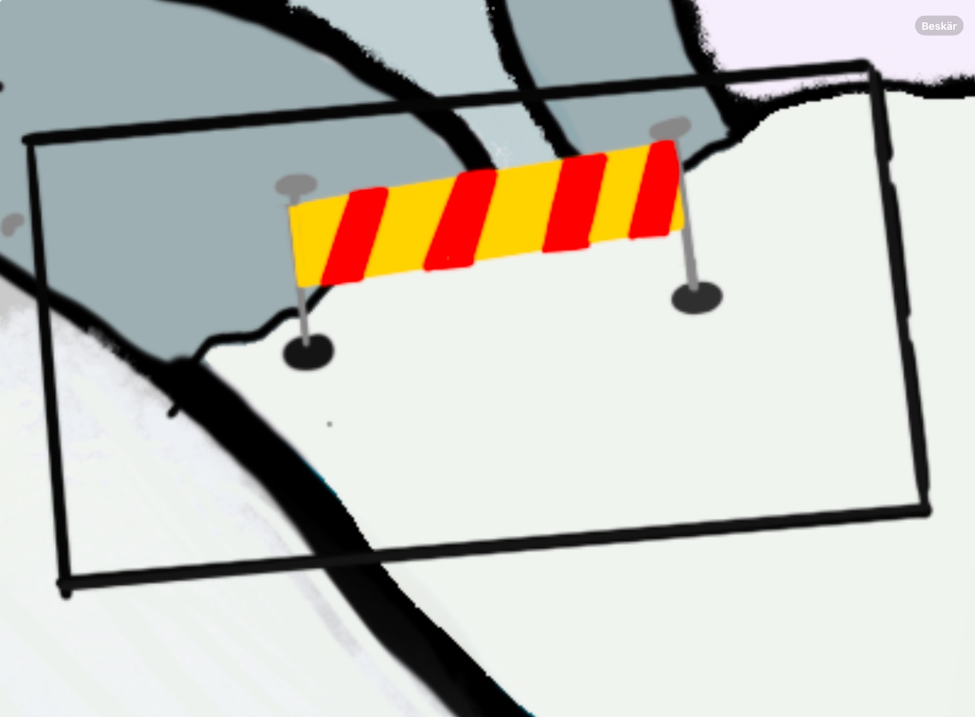 Lucka 1: Avspärrningsbanden