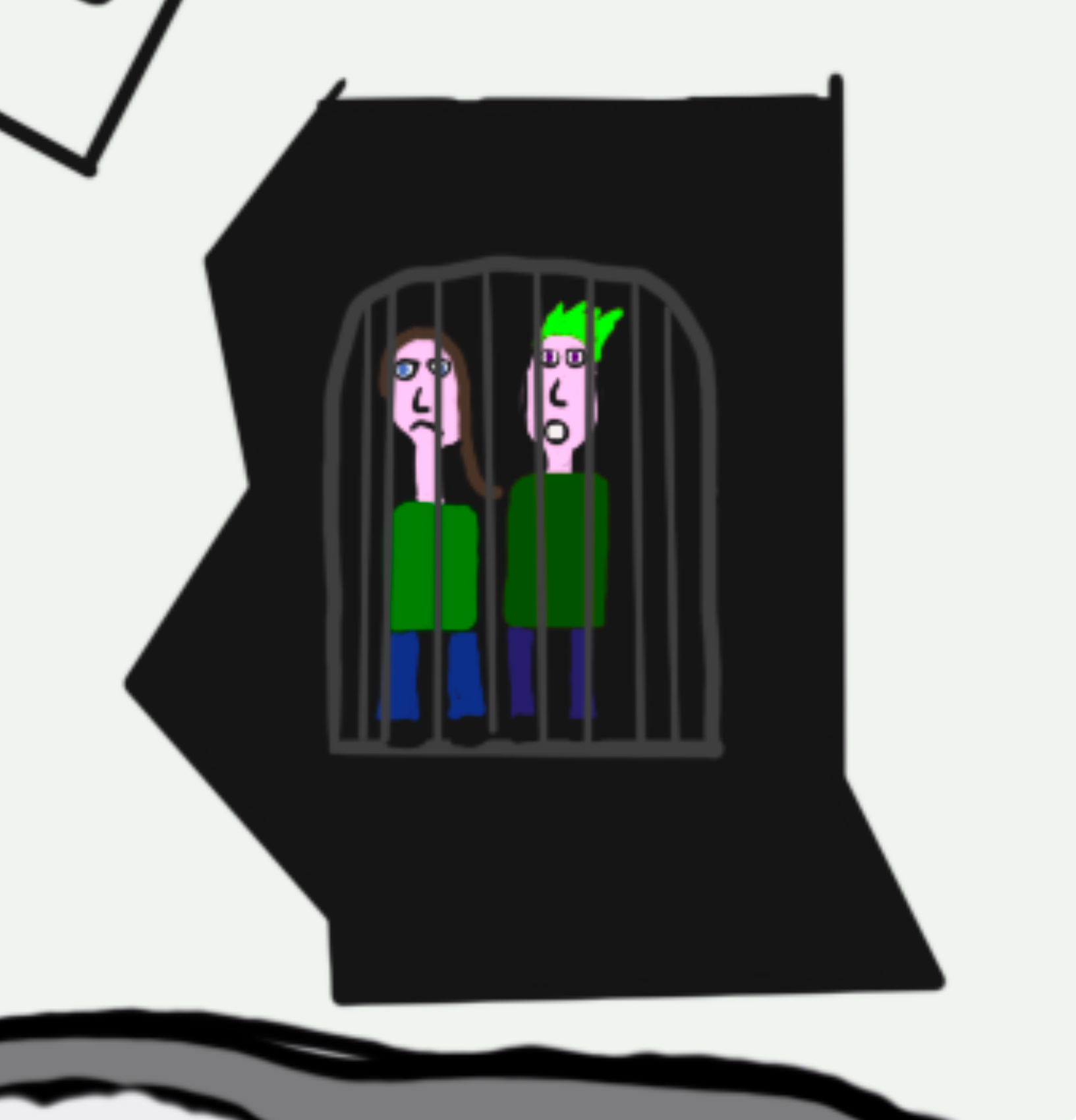 Lucka 17: Nelly och Petronella fast i buren hos julmaffian.