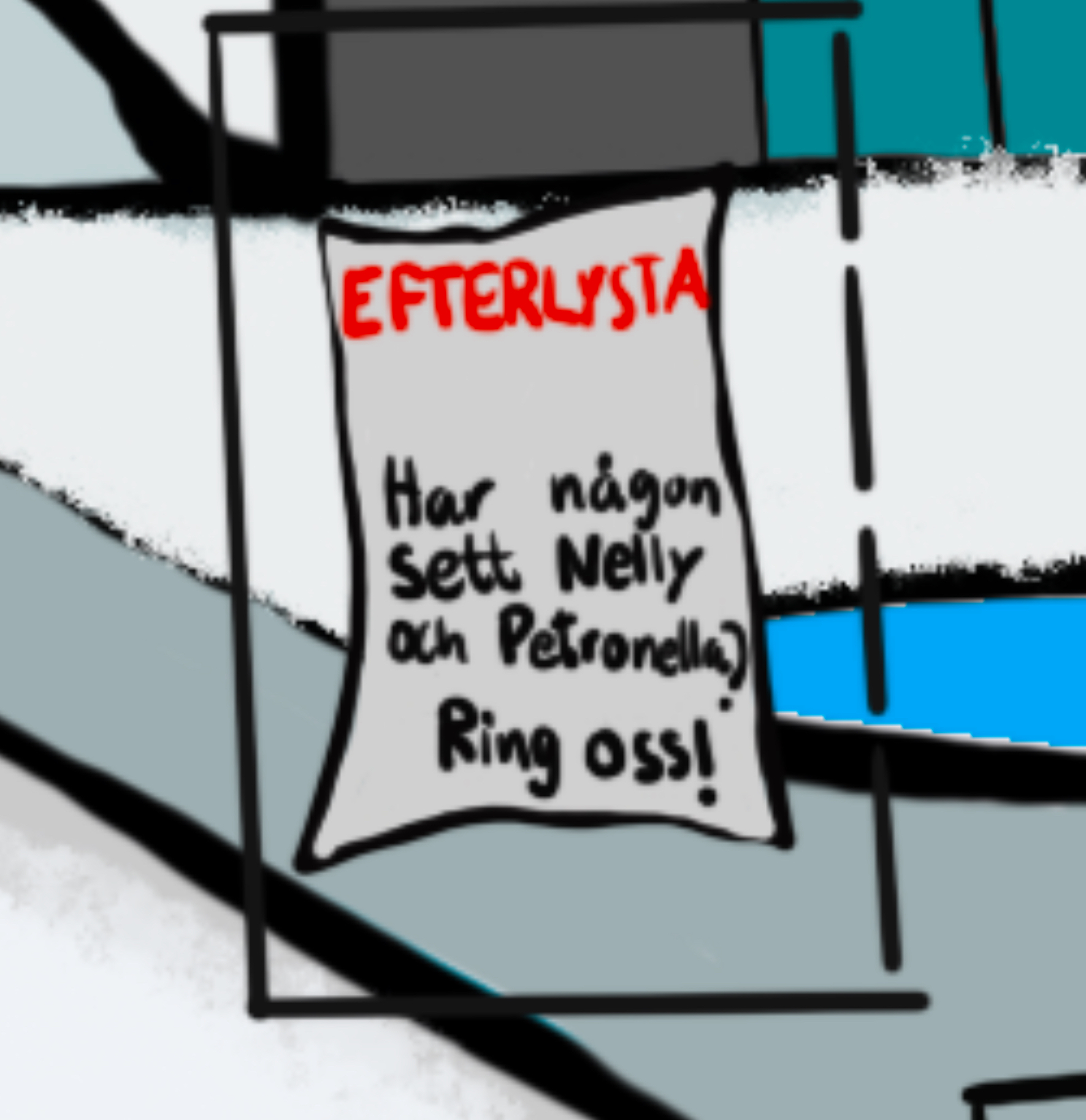 Lucka 21: Lappen med efterlysta.